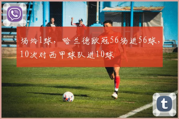 场均1球，哈兰德欧冠56场进56球，10次对西甲球队进10球