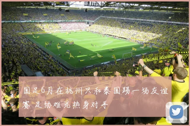 国足6月在杭州只和泰国踢一场友谊赛 足协难觅热身对手